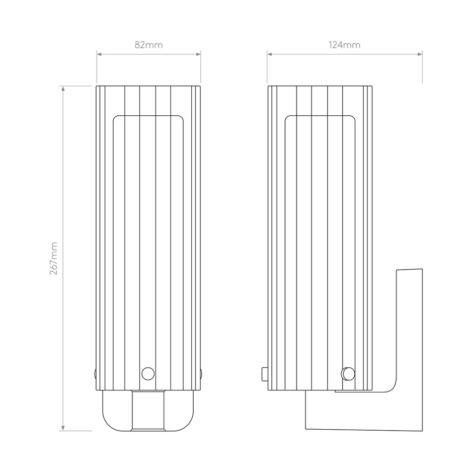 Ottavino Vägglampa Polished Chrome IP44