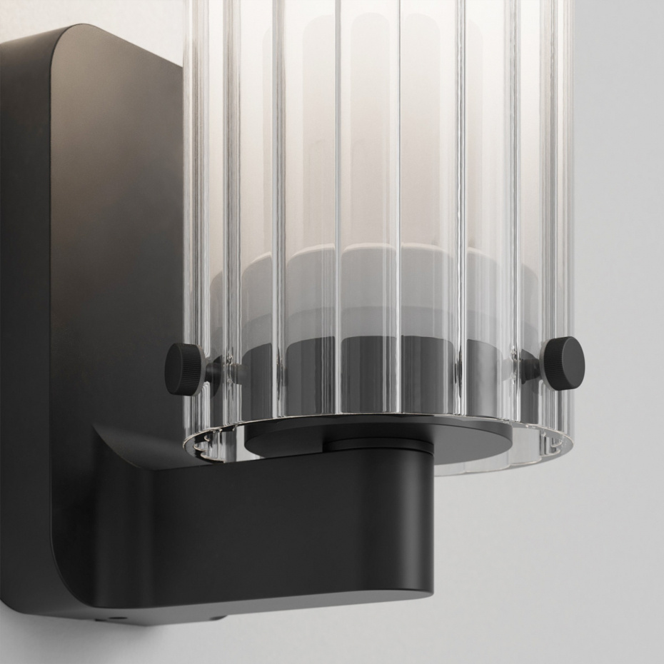 Ottavino Vägglampa Matt Black IP44