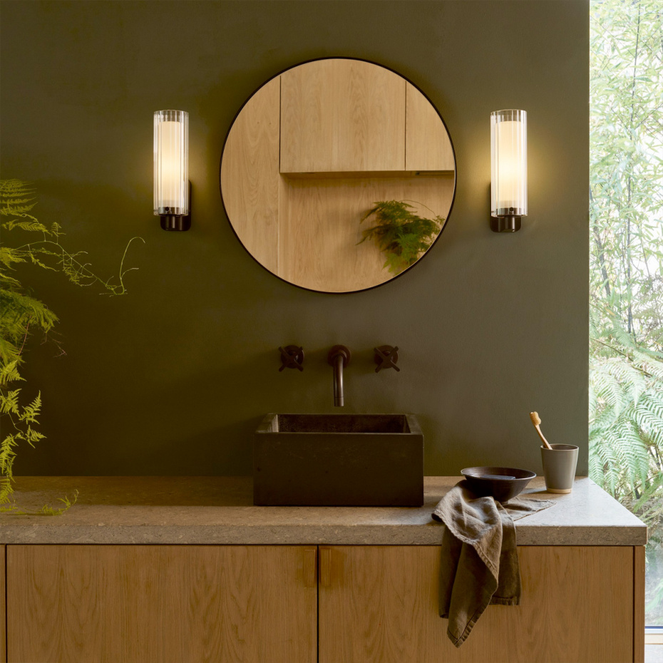 Ottavino Vägglampa Matt Black IP44