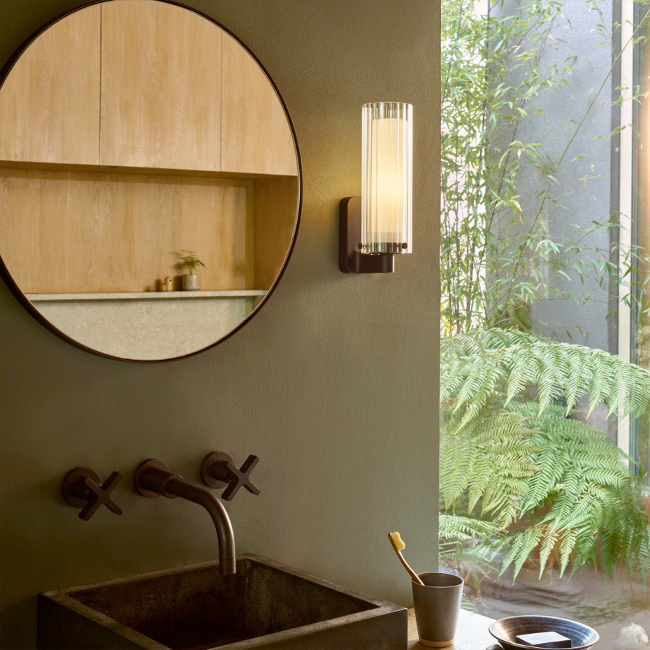 Ottavino Vägglampa Matt Black IP44