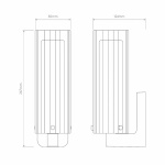 Ottavino Vägglampa Matt Black IP44 Ottavino Vägglampa Matt Black IP44