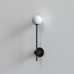 Orb Single Vägglampa Matt Black IP44 Orb Single Vägglampa Matt Black IP44
