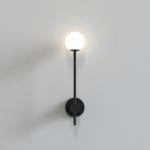 Orb Single Vägglampa Matt Black IP44 Orb Single Vägglampa Matt Black IP44