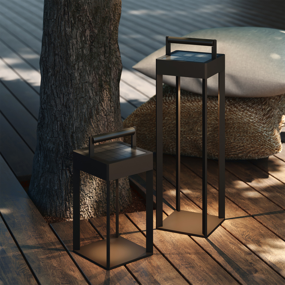 Kuro 450 Portable Solcellslampa Textured Black