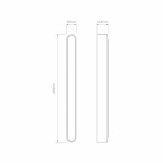 Atticus 600 LED Vägglampa Polished Chrome IP44 Atticus 600 LED Vägglampa Polished Chrome IP44