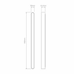 Atticus 900 LED Vägglampa Matt Black IP44 Atticus 900 LED Vägglampa Matt Black IP44