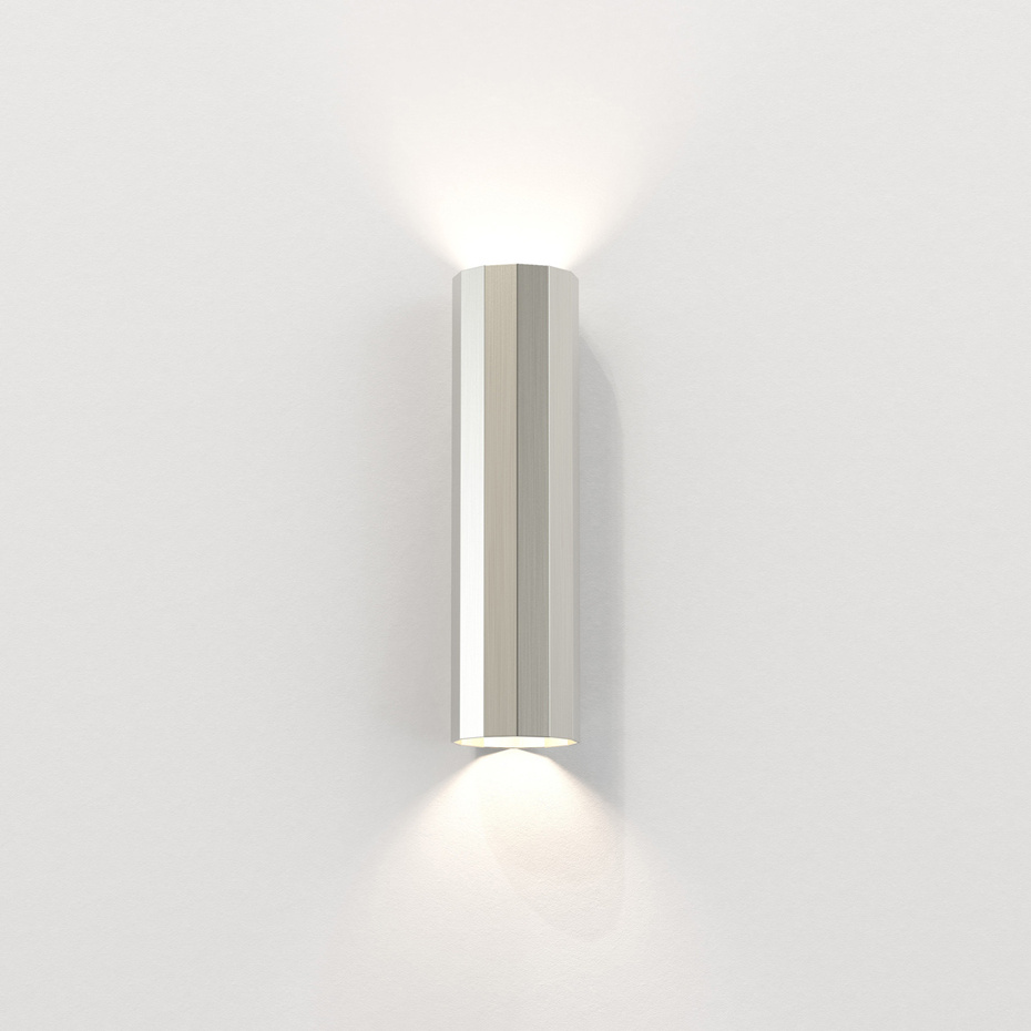 Hashira 300 Vägglampa Matt Nickel