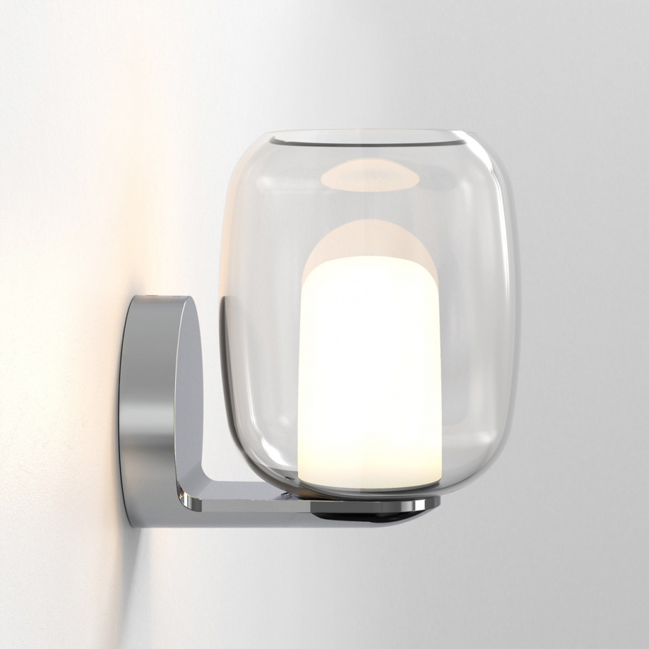 Aquina Vägglampa Polished Chrome IP44