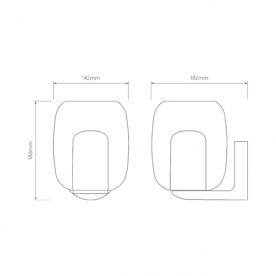 Aquina Vägglampa Matt Black IP44