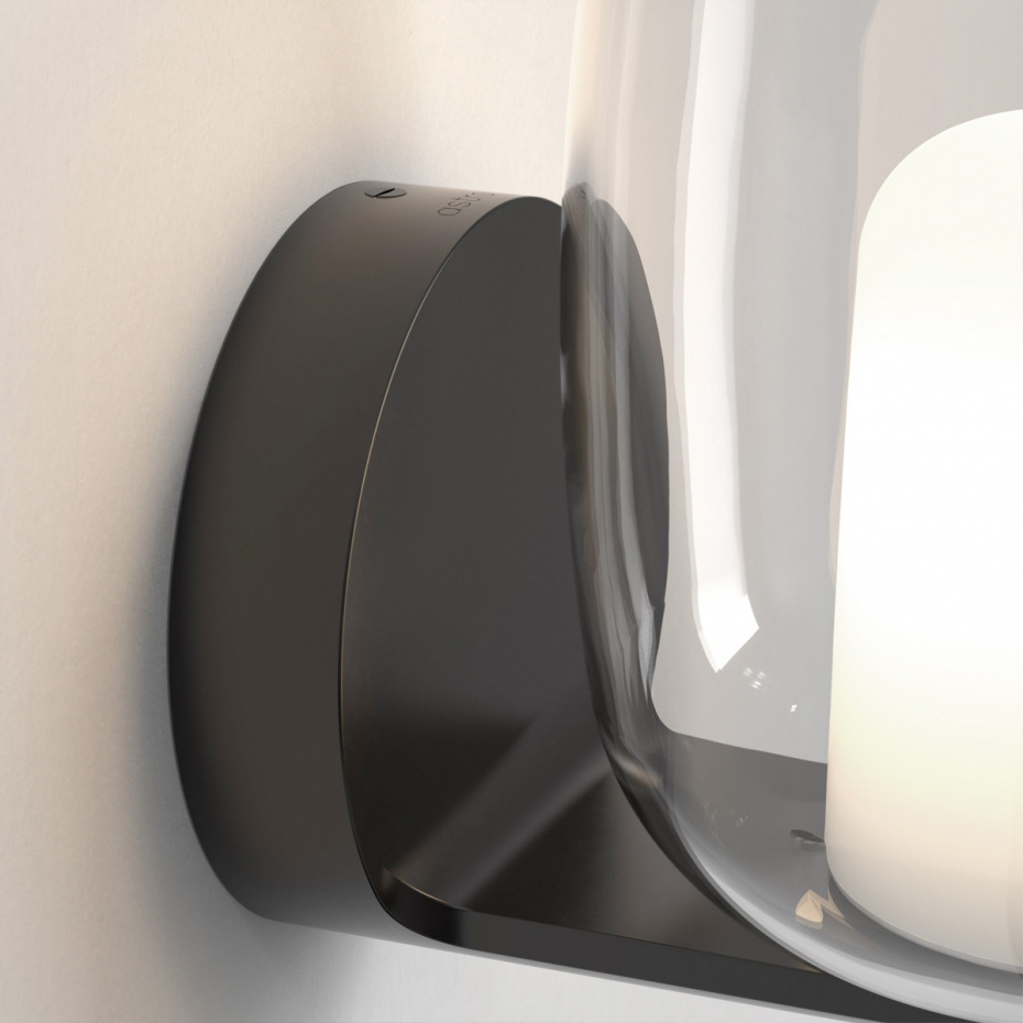 Aquina Vägglampa Matt Black IP44