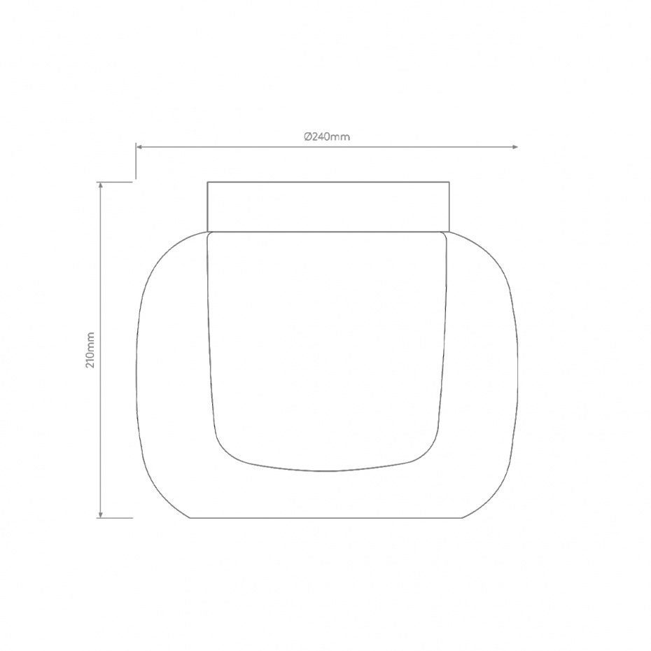 Aquina 240 Plafond Polished Chrome IP44