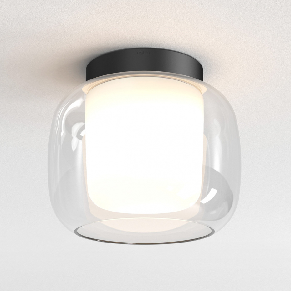 Aquina 240 Plafond Matt Black IP44