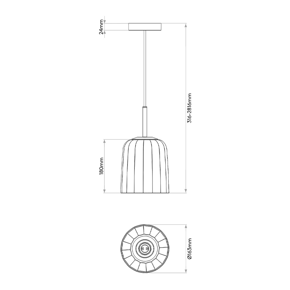 Veo 180 Pendel Bronze