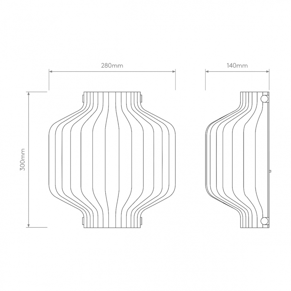 Toro Vägglampa Clear Glass