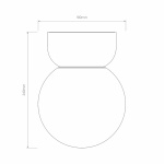 Lyra 180 Plafond Gloss Glaze White IP44 Lyra 180 Plafond Gloss Glaze White IP44