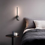 Baton Reader LED Vägglampa Matt Black Baton Reader LED Vägglampa Matt Black