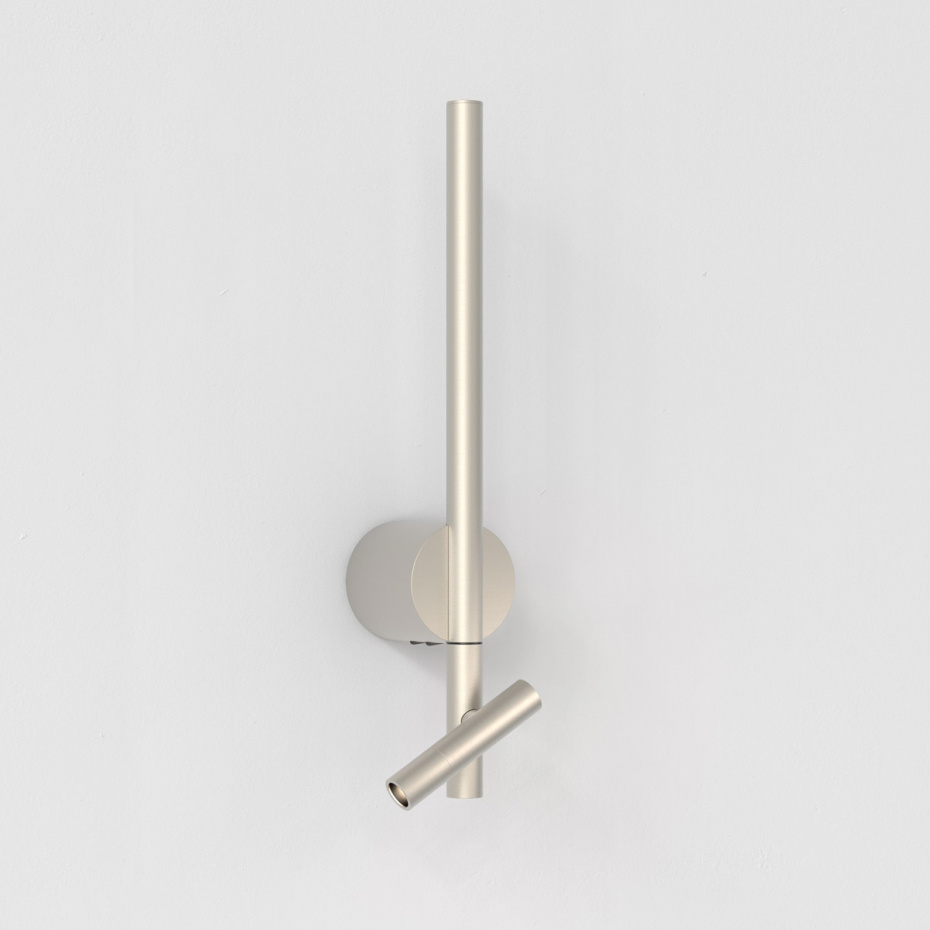 Baton Reader LED Vägglampa Matt Nickel