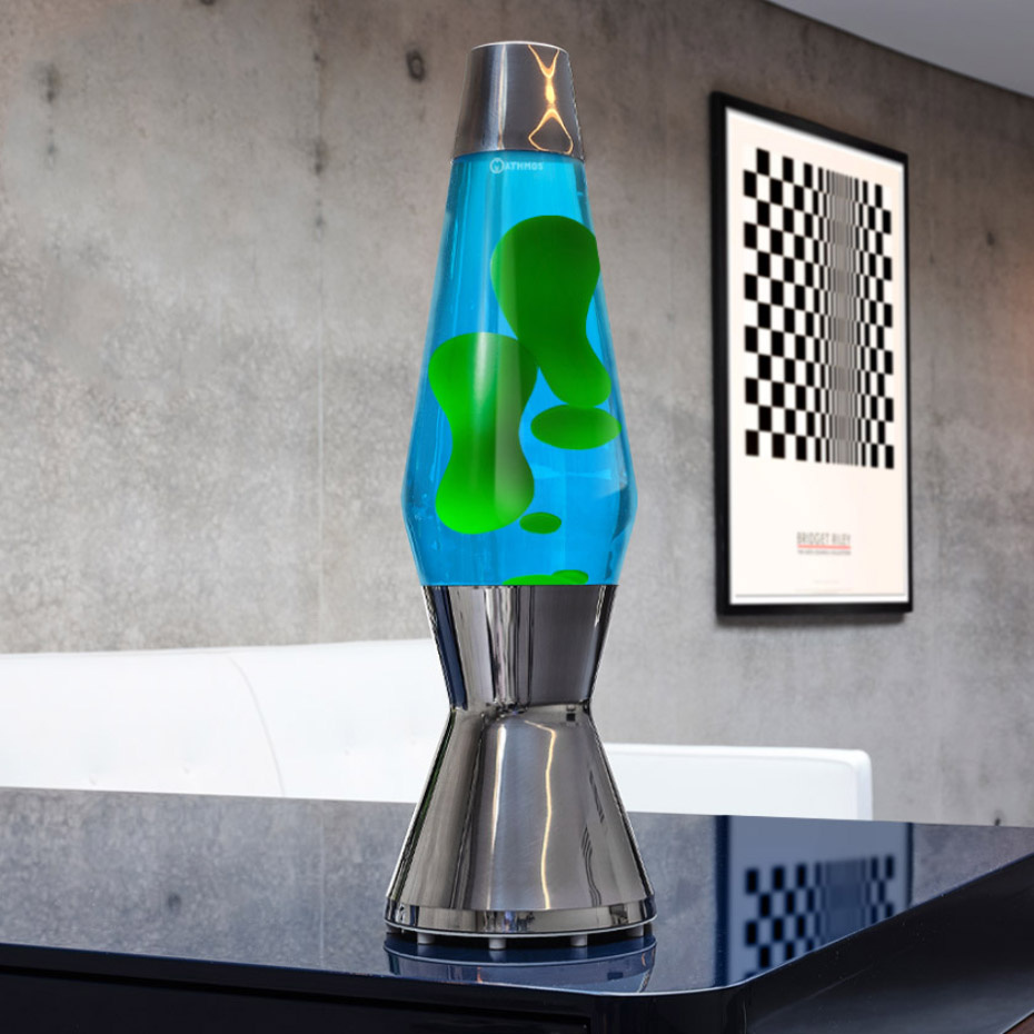 Astro Lavalampa Originalet Silver Blue/Green