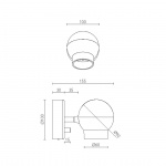 Ogle Mini Vägglampa Svart Ogle Mini Vägglampa Svart