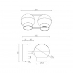 Ogle Mini Vägglampa Twin Svart Ogle Mini Vägglampa Twin Svart