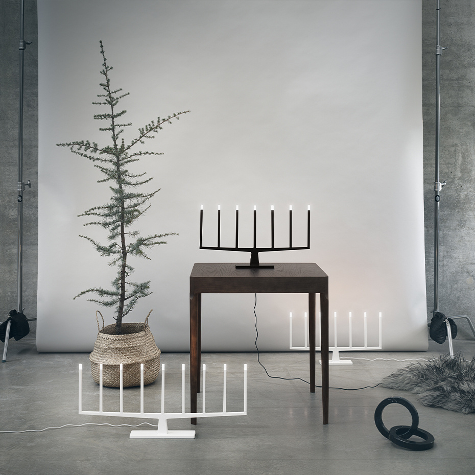 Adventure Ljusstake 3 Ljus Svart