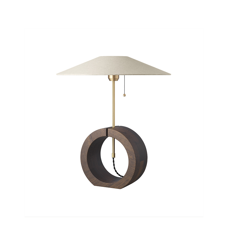 Bombus Bordslampa Rökt Ek