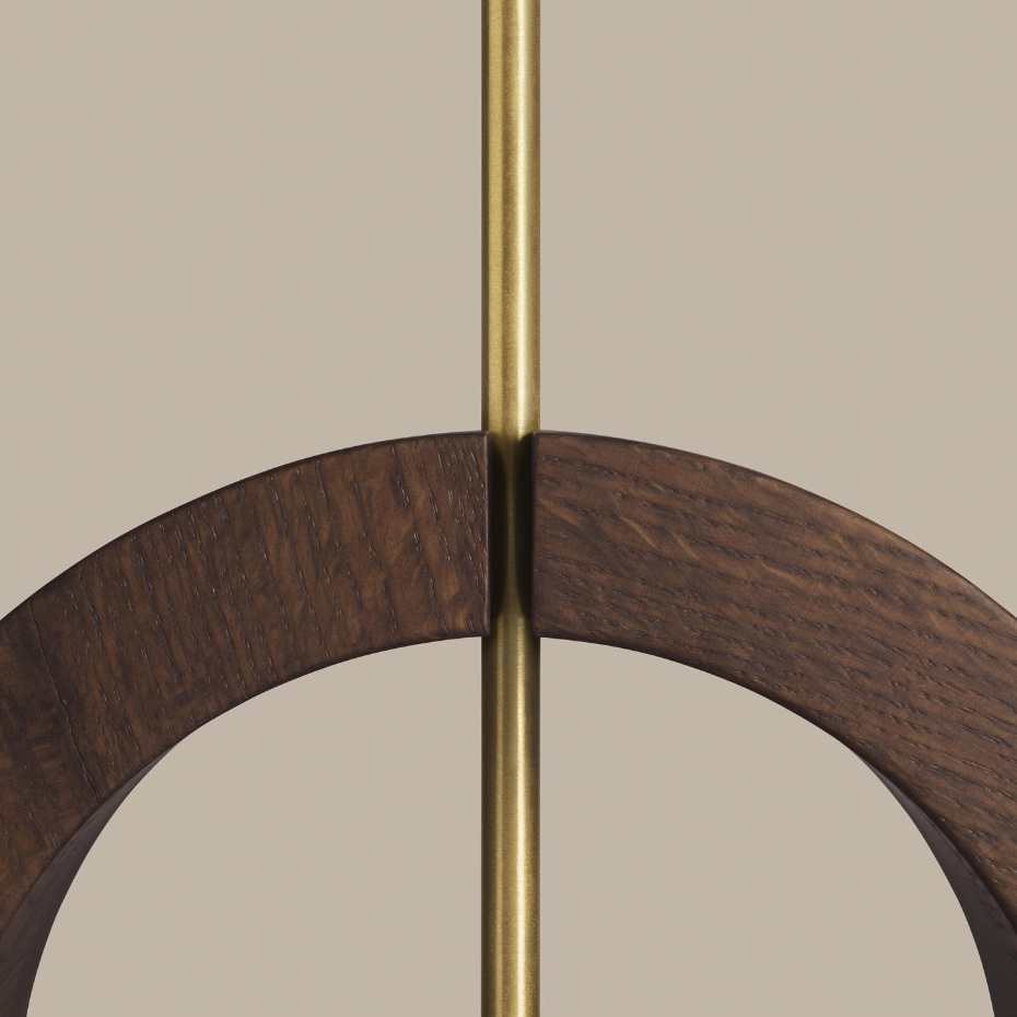 Bombus Bordslampa Small Rökt Ek