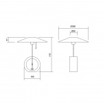 Bombus Bordslampa Small Vitlaserad Ask Bombus Bordslampa Small Vitlaserad Ask