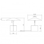 Triggy Bordslampa Rökt Ek Triggy Bordslampa Rökt Ek