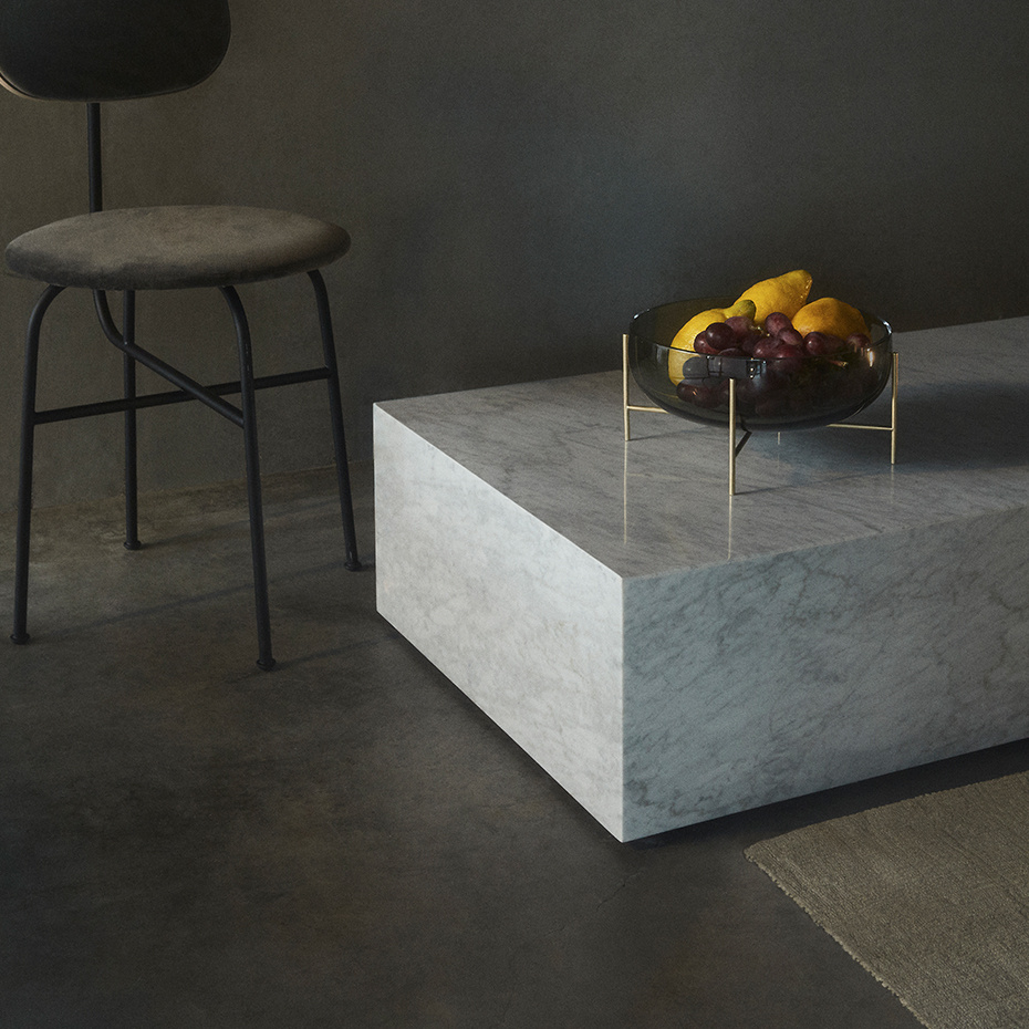 Échasse Bowl Smoke/Brushed Brass