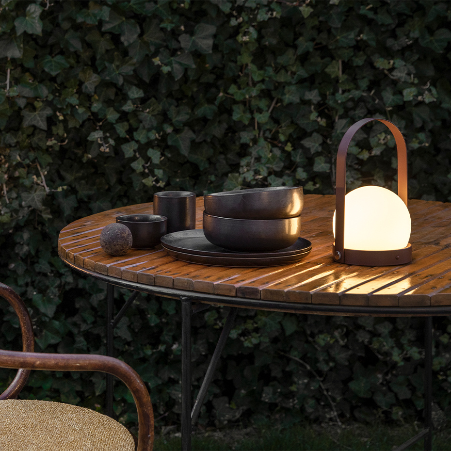 Carrie Portable Bordslampa Bronzed Brass IP44