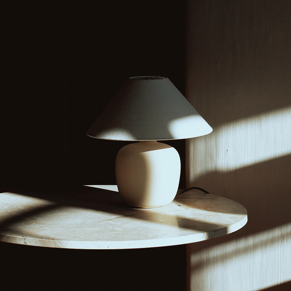 Torso Bordslampa 37 Sand/Off-White