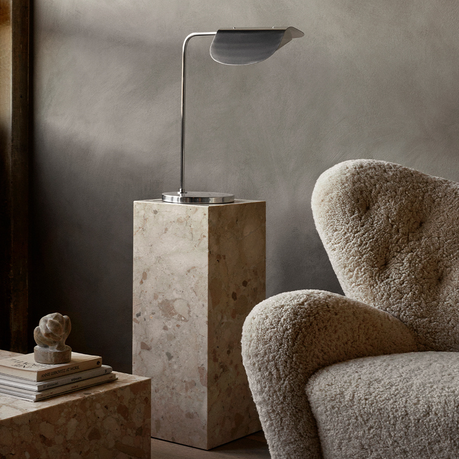 Wing Bordslampa Polished Aluminium