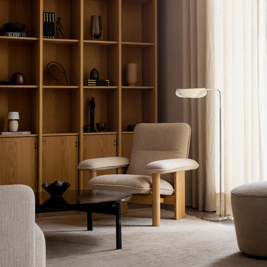 Wing Golvlampa Polished Aluminium