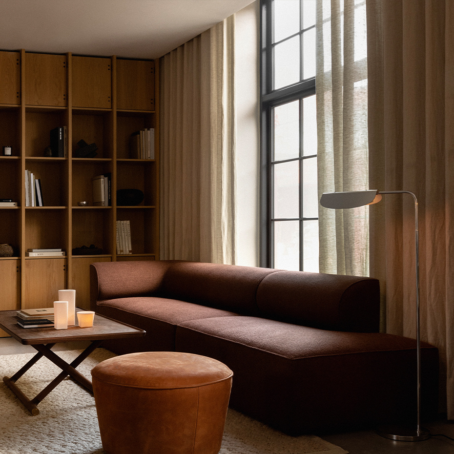 Wing Golvlampa Polished Aluminium