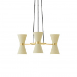 Collector Ljuskrona 3 Polished Brass/Crème Collector Ljuskrona 3 Polished Brass/Crème