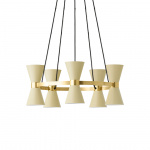 Collector Ljuskrona 5 Polished Brass/Crème Collector Ljuskrona 5 Polished Brass/Crème