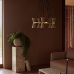 Collector Ljuskrona 5 Polished Brass/Crème Collector Ljuskrona 5 Polished Brass/Crème