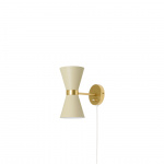 Collector Vägglampa Polished Brass/Crème Collector Vägglampa Polished Brass/Crème