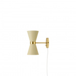 Collector Vägglampa Polished Brass/Crème Collector Vägglampa Polished Brass/Crème