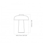 Reverse Bordslampa Carrara Marble/Black Reverse Bordslampa Carrara Marble/Black