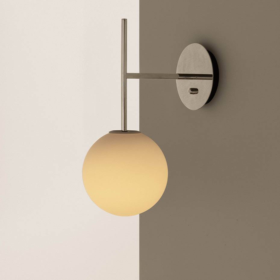 TR Bulb Vägglampa Polished Steel