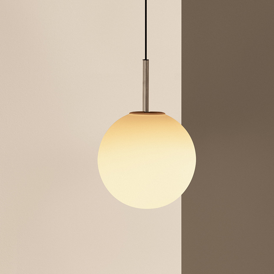 TR Bulb Pendel Polished Steel
