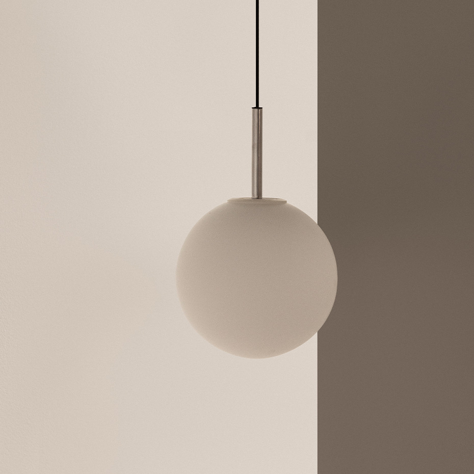 TR Bulb Pendel Polished Steel