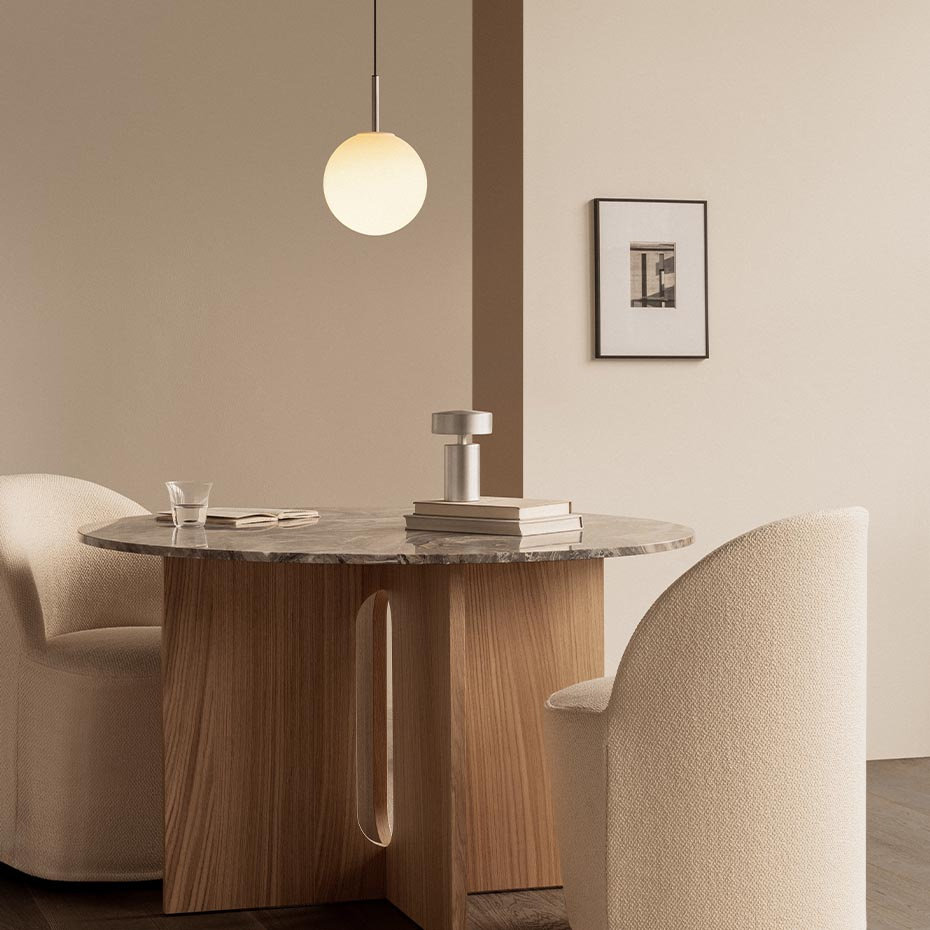 TR Bulb Pendel Polished Steel