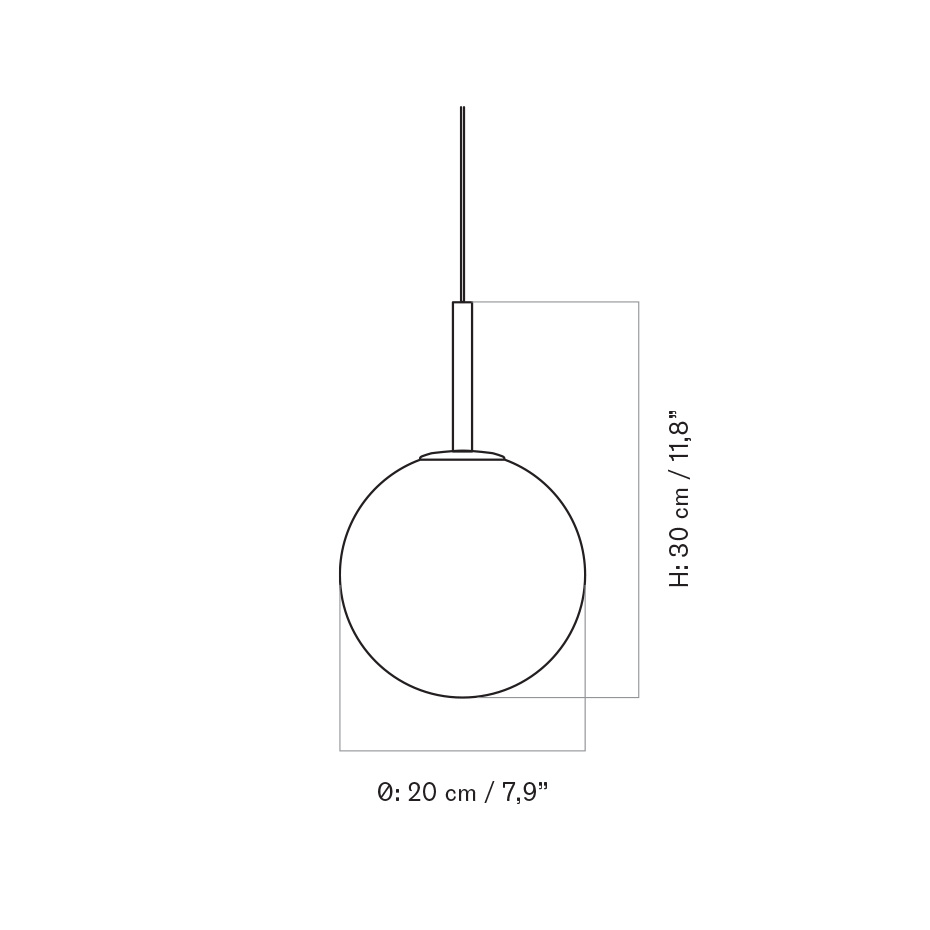 TR Bulb Pendel Black