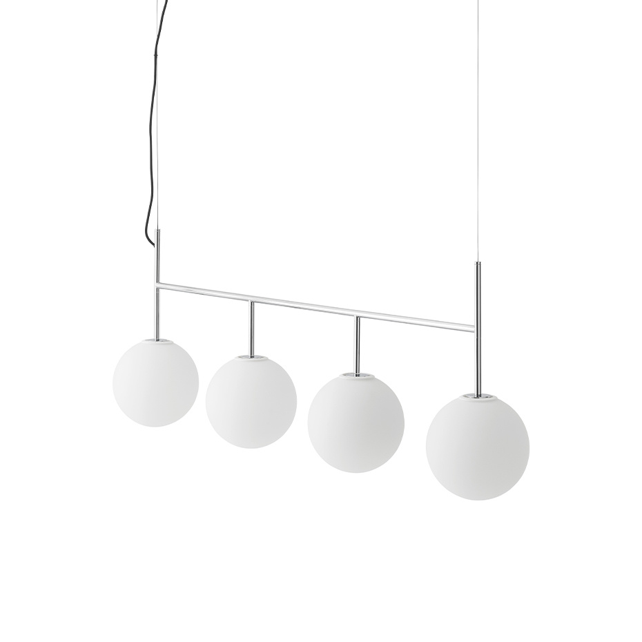 TR Bulb Pendelskena Polished Steel