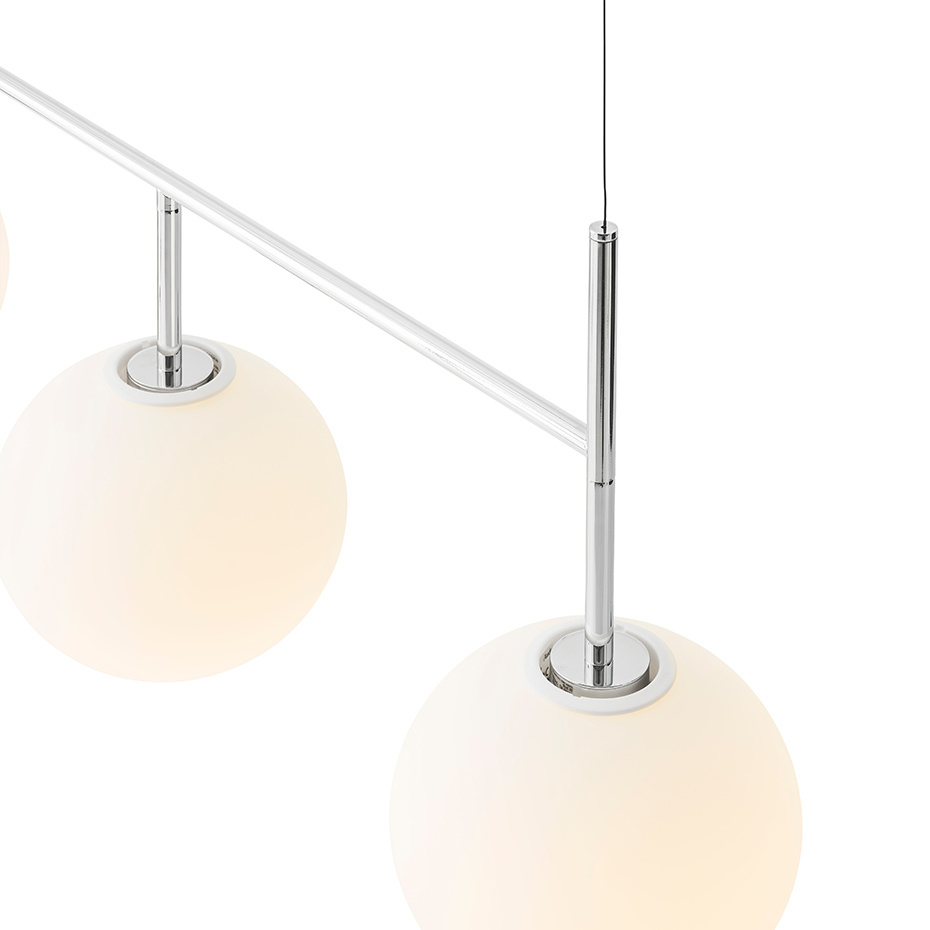 TR Bulb Pendelskena Polished Steel