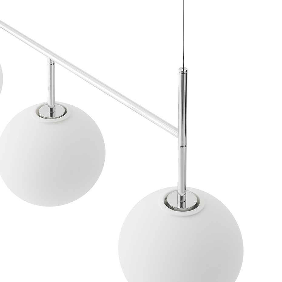 TR Bulb Pendelskena Polished Steel