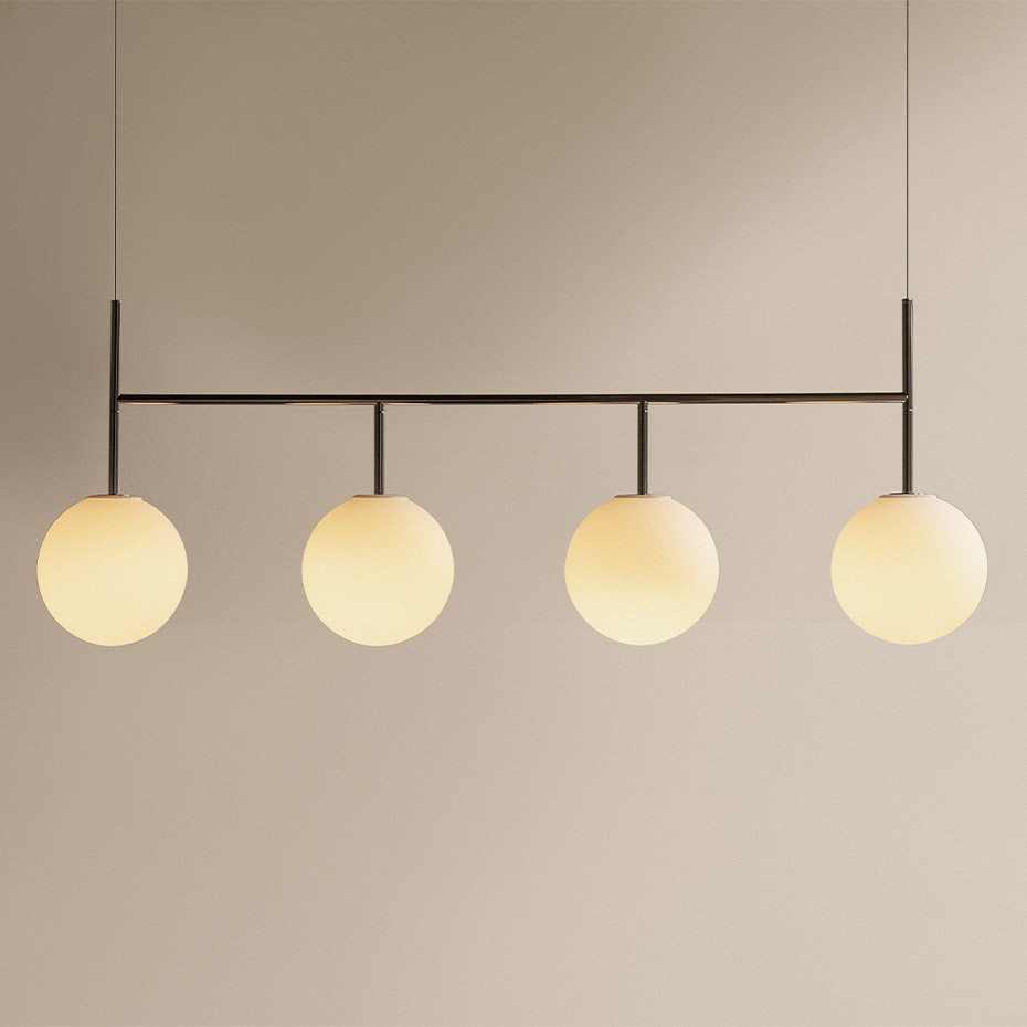 TR Bulb Pendelskena Polished Steel